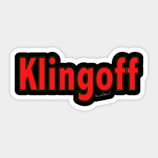 Klingoff Stuff from VivaChas Sticker